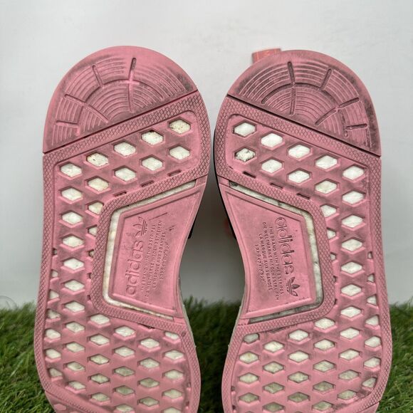Adidas NMD R1 Girls Size 4Y Pink Black Athletic Running Shoes Sneakers B42086 - Picture 11 of 13